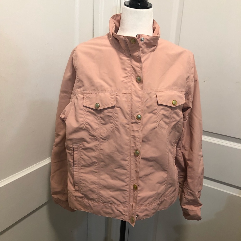 Ladies outer shell L L Bean rain jacket size large